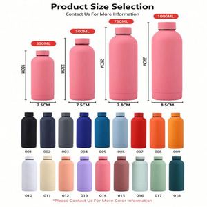 Bouteille d'eau personnalisée de 500 ml en acier inoxydable à double paroi, isotherme, cadeaux pour maman, Botellas De Agua Tomatodos, bouteilles d'eau - Product Image 2