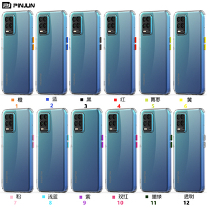 <span class=keywords><strong>Precio</strong></span> de fábrica, TPU transparente de la mejor calidad con botones de diferentes colores, funda de teléfono para OPPO REALME 8 <span class=keywords><strong>5G</strong></span> Narzo 60x GT5 240W - Product Image 2