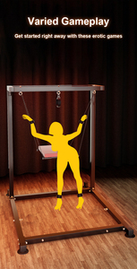 BANSEY Support de balançoire sexuelle autoportant en fer robuste, structure de portique, balançoire avec support pour produits SM 200cm - Product Image 6