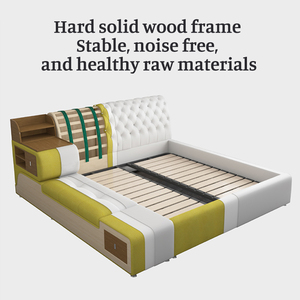 Modernes Schlafzimmermöbel Stauraum-Bett Multifunktionales Tatami-Kingsize-Holzbett - Product Image 6