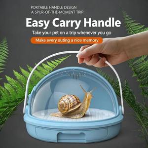 Transportadora de Mascotas Bunnyhi CWTKC001, Cápsula Espacial de Plástico PP para Mascotas Pequeñas, Disponible en Verde, Azul y <span class=keywords><strong>Amarillo</strong></span>, con Asa y Cajón - Product Image 5