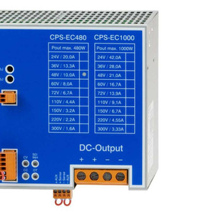Cargador de Baterías Camtec CPS de 480W 1000W con Salida de CC, Soporte de Carga Industrial para Riel DIN - Product Image 1