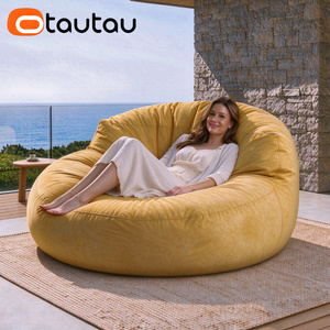Funda Gigante <span class=keywords><strong>para</strong></span> Puff de Chenilla Impermeable <span class=keywords><strong>para</strong></span> Exteriores OTAUTAU de 4 pies, Sofá Cama <span class=keywords><strong>para</strong></span> Piscina SF386, Sin <span class=keywords><strong>Relleno</strong></span>, Por Favor, Rellénalo Tú Mismo - Product Image 1