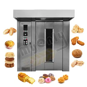 Horno Rotativo الفقرة Panaderia سعر 32 صينية رف تدوير الخبز خبز آلة فرن دوار الخبز