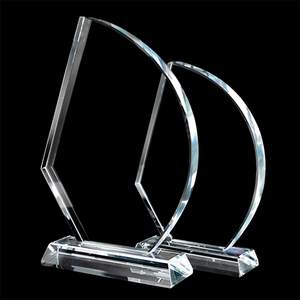 पेशेवर आपूर्ति कारखाने थोक के 9 खाली क्रिस्टल ट्रॉफी कस्टम 3 डी लेजर उत्कीर्ण क्रिस्टल ग्लास ट्रॉफी - Product Image 4