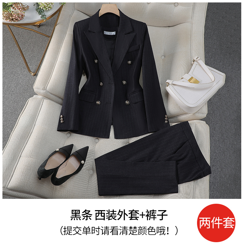Black coat+pants
