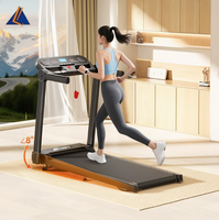 Tapis roulant pliable pour la marche et la course, équipement de cardio-training pour la maison avec console numérique et clé de sécurité