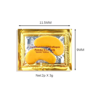 Parches de Hidrogel de Colágeno y Cristal Para Contorno de Ojos con Oro de 24K de Marca Privada Hidratantes Antiarrugas - Product Image 6