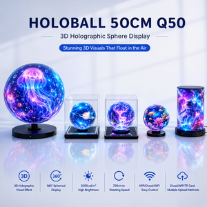 Esfera LED Holográfica 3D de 50CM, Bola Holográfica Giratoria para Exhibiciones en Tiendas, Eventos de Museos, Bola de Holograma 3D, Esfera LED - Product Image 5
