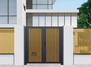 <span class=keywords><strong>Portail</strong></span> <span class=keywords><strong>coulissant</strong></span> extérieur moderne, léger et durable, prix usine, pour usage résidentiel (cour, appartement, villa), en alliage d'aluminium - Product Image 5