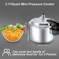 Cuisinière à pression à cuisson rapide 13 litres Cuisinière à pression haute pression avec soupape de sécurité Cuisinière à pression en aluminium