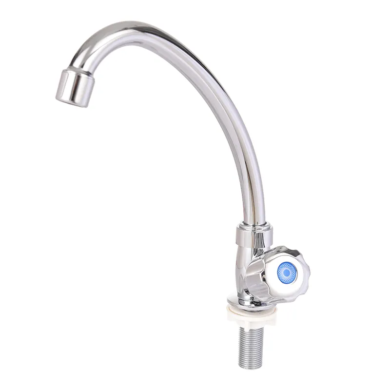 Single ABS handle cold water deck installation zinc faucet sanitary bathroom kitchen sink toilet wash basin