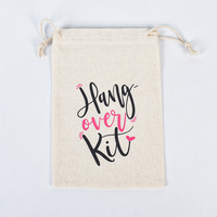 Sacs de bienvenue pour invités de mariage en coton biologique de haute qualité, personnalisables avec logo sérigraphié, recyclables, par Nalia's Pouches