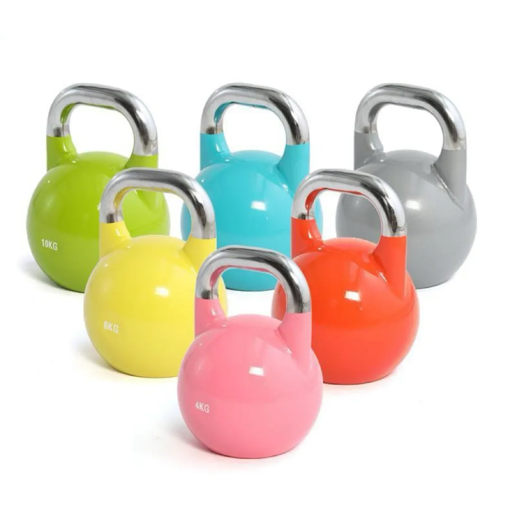 5lb-50lb fabbrica personalizzata all'ingrosso regolabile colorato Kettlebell palestra casa allenamento potenza acciaio da competizione Kettlebell