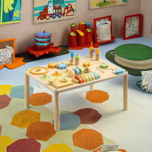 Tavolo Sensoriale Montessori <span class=keywords><strong>8</strong></span> in <span class=keywords><strong>1</strong></span> per Bambini, Giocattoli in Legno, Materiali Didattici Prescolari, Pannello Sensoriale in Legno per Bambini - Product Image 6