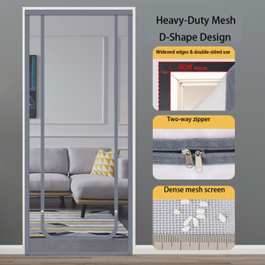 <span class=keywords><strong>Moustiquaire</strong></span> anti-moustique avec <span class=keywords><strong>rideau</strong></span> zippé à double sens pour chambres pour animaux de compagnie, porte en maille très durable - Product Image 4