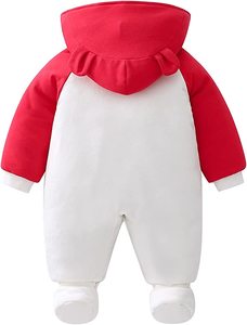 Monos para Bebés Recién Nacidos, Trajes de Algodón para Otoño e Invierno con Gorro y Pies, Mono Unisex Suave y Cálido para Bebé - Product Image 2