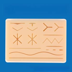 Coussin d'entraînement en silicone épaissi pour la suture - Module de simulation de plaies multi-motifs pour la formation des étudiants en médecine - Product Image 5