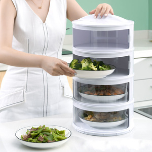 Cubierta Aislante para Platos C211 al por Mayor, Sellada, Transparente, de Plástico, Antipolvo, Multicapa, para Mesa de Comedor - Product Image 4