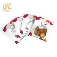 Sacs d'emballage personnalisés en impression numérique de qualité alimentaire pour muffin mini gâteau Sacs d'emballage alimentaire en plastique à faible quantité minimale de commande pour collation