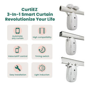 2024 Rail de rideau électrique Produits complets pour la maison intelligente Télécommande vocale sans fil Assistant de fenêtre intelligent automatique - Product Image 5