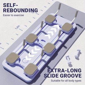 Julyfit multiuso pieghevole Pilates Reformer Board Set con Timer Pilates attrezzature Ab rullo di esercizio per la casa - Product Image 5