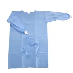 Wholesale medical surgical non woven sms pp pe disposable isolation gowns for hospital