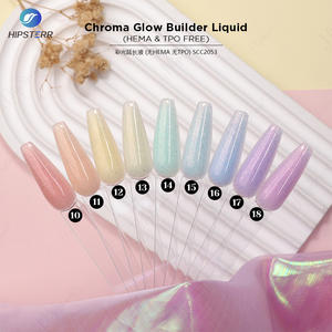 Gel de construction liquide scintillant sans HEMA ni TPO, couleurs mélangées, 1 kg, emballage en vrac, gel de construction liquide Biab en bouteille - Product Image 2