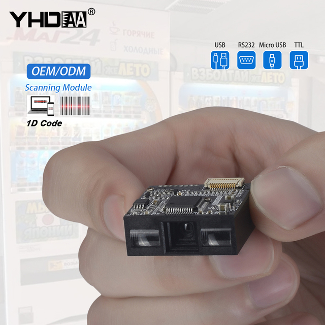 Easy Use Fixed Mount Barcode Scanner Engine CCD Scan Head Mini Size Barcode Reader Module