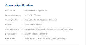 Analyseur d'humidité ViBRA MA-120 - Product Image 3