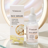 Sérum Visage au Riz Acide Hyaluronique Soin Apaisant Hydratant Unifiant le Teint Produit Cosmétique de Beauté en Gros Essence Faciale