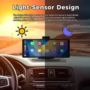 Maustor aktuellster 4K-Lichtsensor 10,26" IPS-Touchscreen doppelspur Stereo Autoradio GPS Navigation drahtloses Android Auto CarPlay