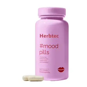 Supplément de pilules d'humeur de soulagement du stress d'hormones PMS de marque privée d'OEM 60 capsules