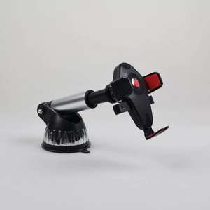 Support télescopique pour téléphone portable de voiture à longue tige Ventouse de pare-brise en ABS pour le placement portable de la console centrale - Product Image 6