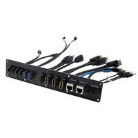 Panel Depan Casing PC yang Dapat Disesuaikan dan Tahan Lama, Adaptor Kabel USB4 HD Power 3 Port DP, USB 3.0 Audio, Bersertifikasi CE, Garansi 12 Bulan