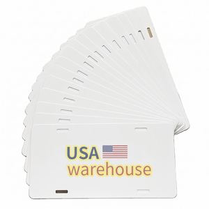 Placas de Matrícula en Blanco, Envío Gratuito desde Almacén en EE. UU., Sublimación por Transferencia de Calor, Placas para Automóviles, Regalos Promocionales Empresariales - Product Image 1