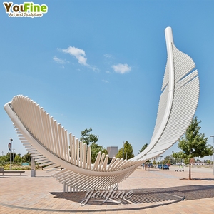 Hot Bán Lớn Lớn Lớn Ngoài Trời Bằng Thép Không Gỉ Lông Điêu Khắc - Product Image 6