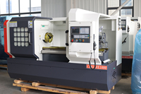 Torno CNC de Precisión de 2 Ejes CK6140, Automático, Horizontal, de Bancada Plana, Marca Fanuc, para Trabajar Metales
