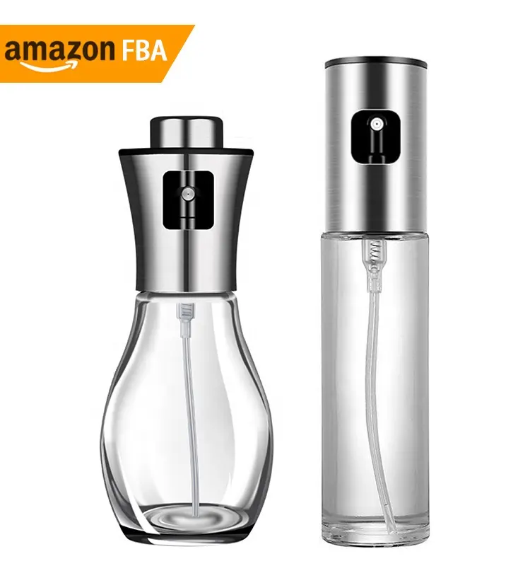 2024 New arrivals thép không gỉ Olive Chai Thủy Tinh Dispenser Set với bàn chải và Phễu công cụ nhà bếp cầm tay phun dầu