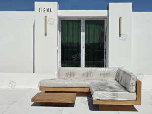 Juego de Muebles de Jardín de Teca de Lujo, Muebles de Patio para Villa, Sofá Moderno de Lujo para Resort y Hotel - Product Image 3