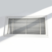 Grilles de ventilation de plafond carrées modernes en ABS personnalisées avec design à barres linéaires pour système CVC et ventilation de sous-sol