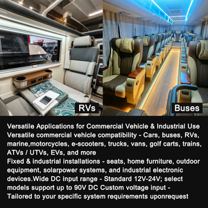 Toma de corriente de montaje en panel personalizada con 3 puertos USB, 12V/24V CC, 2 puertos USB-A 3.1A y puerto USB-C PD para asientos de tren, autocaravana, autobús y furgoneta - Product Image 5