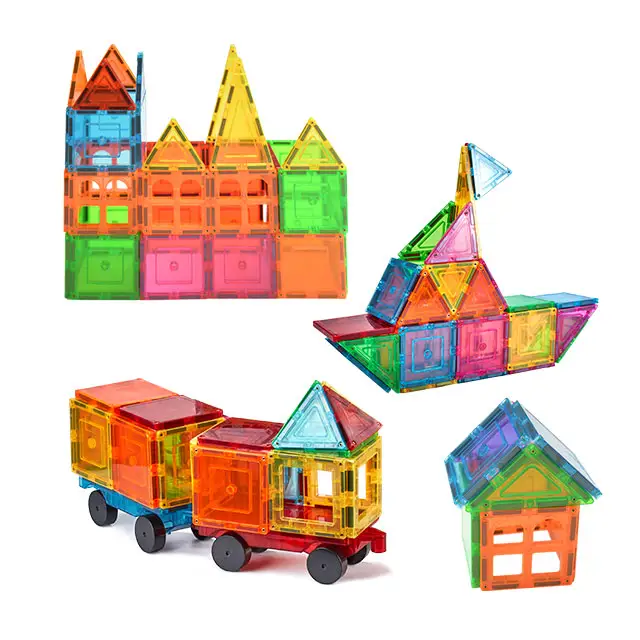 Hot Durable Kids Magnet Toys Set Magnet Building Tiles Educational Toy For Kids Magnetic Building Blocks Set
