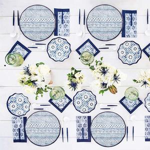 DAMAI New Design <b>Tea</b> <b>Party</b> Theme <b>Party</b> Disposable Paper Plate <b>Set</b> Hot Stamping Flower Shape Paper Plate for <b>Party</b> Supplies - Product Image 2