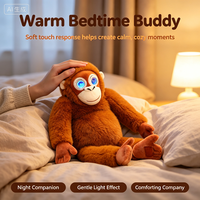 Robot singe en peluche interactif multilingue avec chat vocal intelligent, compagnon intelligent, jouet en peluche rechargeable, cadeau éducatif pour enfants
