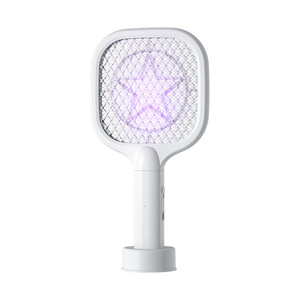 Electric Mosquito Swatter <b>Led</b> Light Rechargeable Usb Wall Mount Base Mini Mosquito Killer Non Toxic 12 Hour Battery Life - Product Image 3