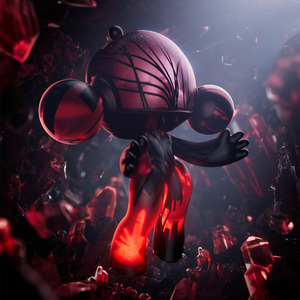 POPMART MEGA SKULLPANDA 1000% Cristal Rojo, Figuras de Acción Originales de Anime, Muñecos Coleccionables para el Hogar, Decoración, Cajas Misteriosas Sorpresa - Product Image 3