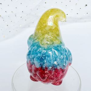 Venta al por mayor cristal piedra triturada muñeco <span class=keywords><strong>de</strong></span> nieve <span class=keywords><strong>Santa</strong></span> Claus muñeca ornamento regalo <span class=keywords><strong>de</strong></span> Navidad Decoración - Product Image 5