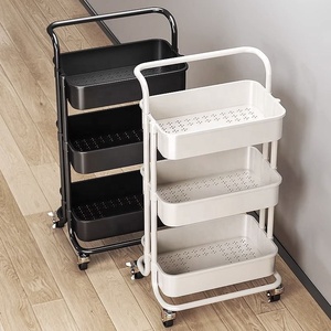 Carrito de Almacenamiento Móvil Z Beauty Salon Rack para Baño, Sala de Estar, Cocina y Acabados, Estante Sencillo para Sala de Estar - Product Image 1