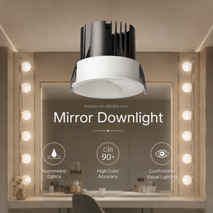 Lámpara de Techo Empotrada LED Antideslumbrante <span class=keywords><strong>con</strong></span> Haz de Luz Asimétrico para Baño, CRI90+ LP-FX7570BT-NR - Product Image 1